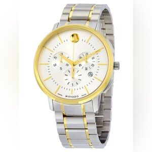 Movado Two-Tone Gold and Silver Watch